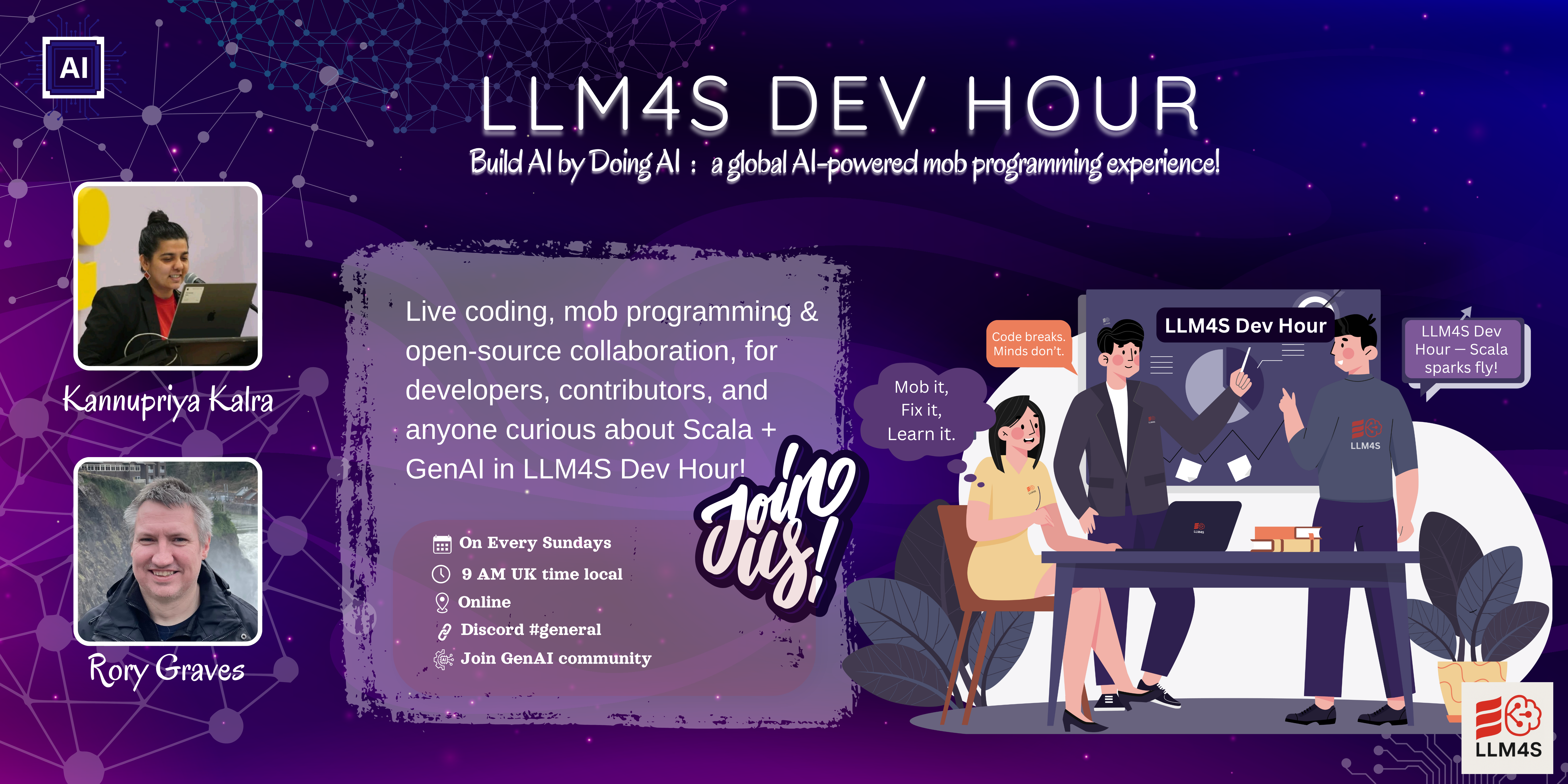 LLM4S Dev Hour banner